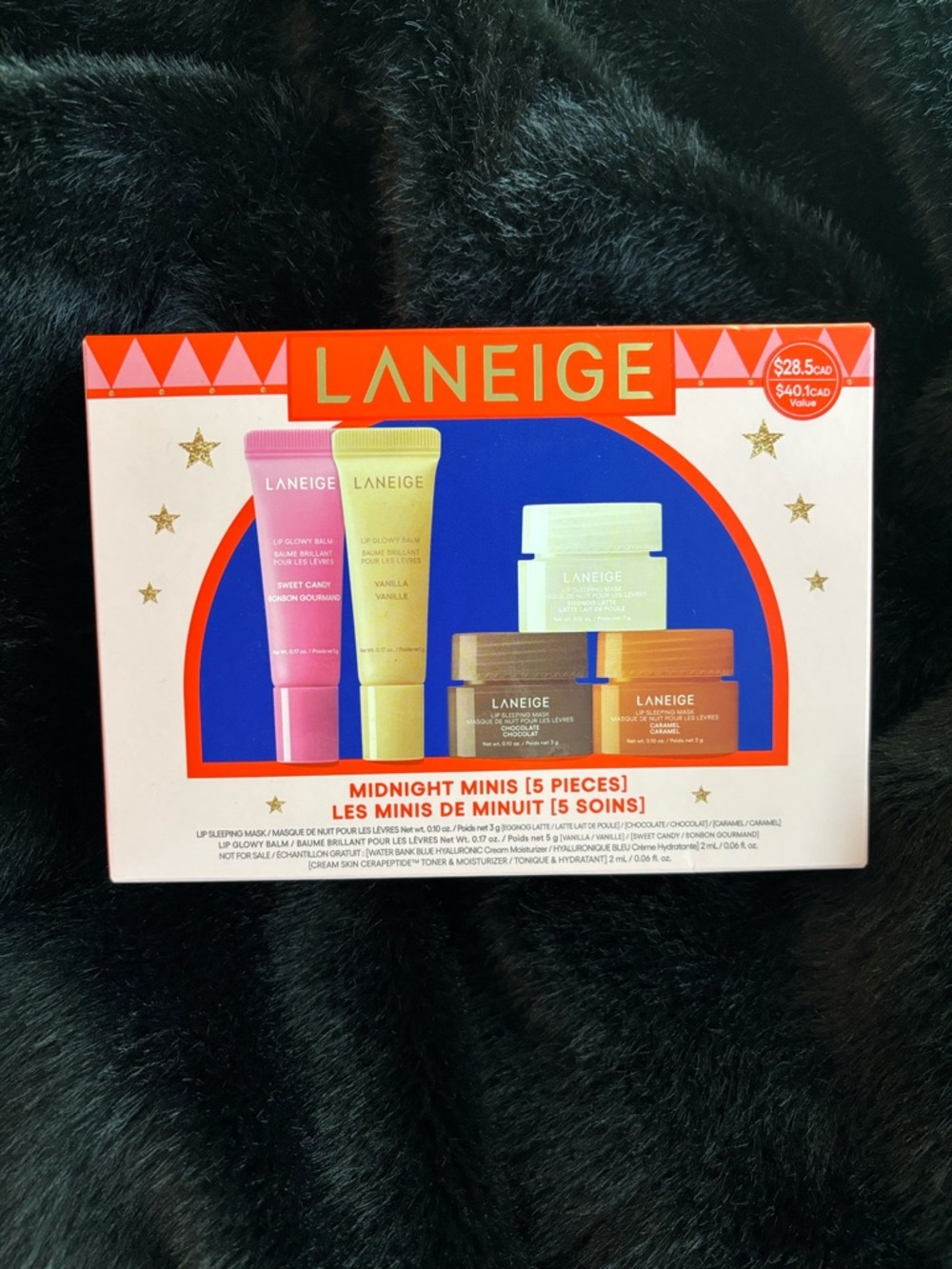 SEALED LANEIGE Travel Skincare Set in Pink and White Packaging